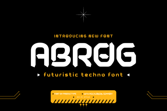 Abrog Font: Elevate Your Craft & Product Designs with Futuristic Elegance