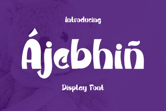 Ajebhin: A Cheerful Display Font for Playful Brand Identities