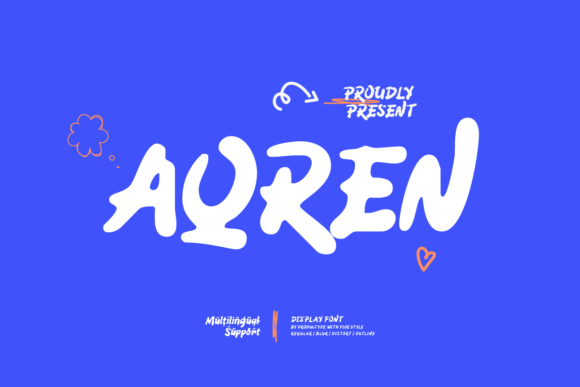 Aqren: A Display Font That Brings Handwritten Charm to Brand Design