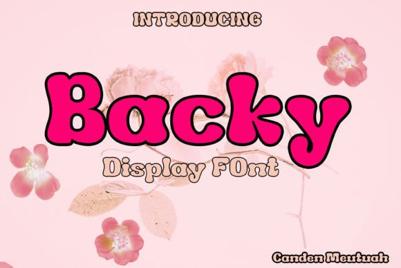 Backy: A Minimalist Display Font for Modern Editorial Design