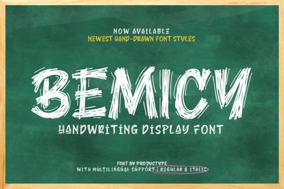 Bemicy: A Display Font for Dynamic Editorial Design