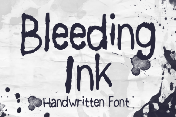 Bleeding Ink: A Bold, Playful Display Font for Eye-Catching Brand Designs