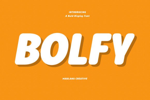 Bolfy: A Handwritten Display Font for Modern Editorial Design
