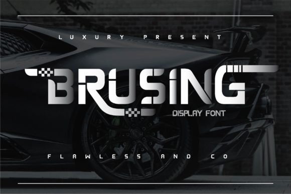 Brusing: A Dynamic Display Font for Modern Editorial Design