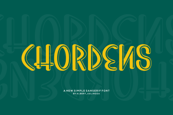 Chordens: A Joyful Display Font for Playful Brand Designs