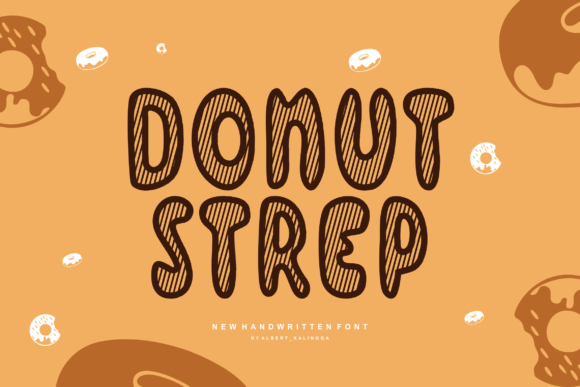 Donut Strep: A Whimsical Display Font for Crafters & Product Designers