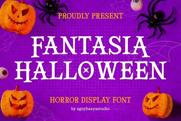 Fantasia Halloween: A Playful Horror Typeface for Editorial Design