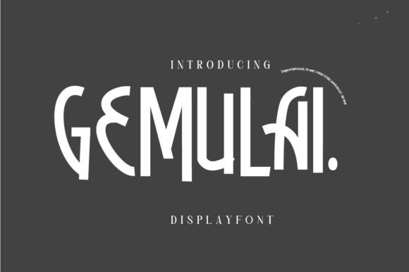 Gemulai: A Whimsical Display Font for Magical Brand Identities
