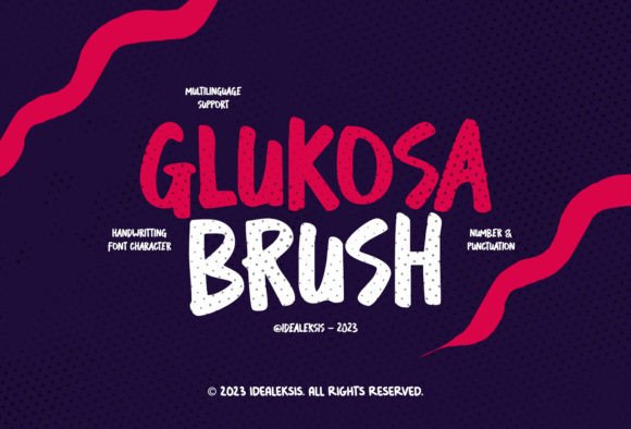 Glukosa Brush: A Playful Handwritten Font for Lively Editorial Design