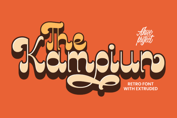 Kampiun Font: Captivate Audiences with Retro-Inspired Typography