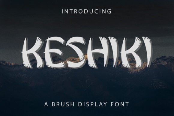Keshiki: A Bold Display Font for Handmade Labels, Invitations, and More