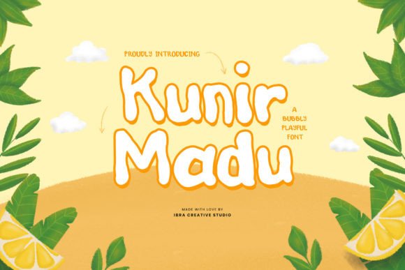 Kunir Madu: A Playful Display Font for Editorial Design and Digital Publishing
