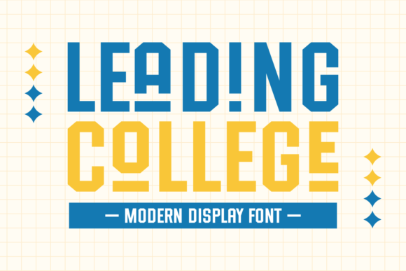 Leading College: A Modern Display Font for Editorial Design and Digital Publishing