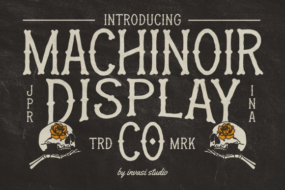 Machinoir: A Bold Display Font for Web Designers and Digital Brands