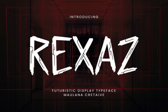 Rexaz Font: A Futuristic Display Typeface for Editorial Design