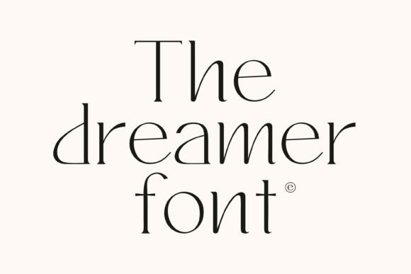 The Dreamer: A Chic Display Font for Elegant Editorial Design