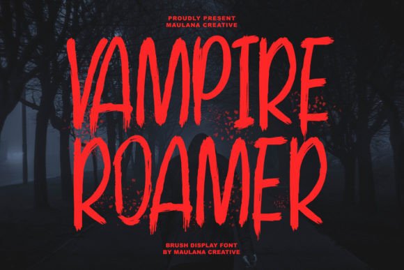 Vampire Roamer: A Bold Display Font That Elevates Campaign Typography